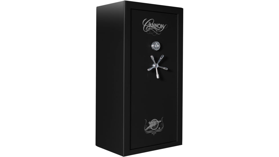 Cannon Safe Series 23 Fireproof 24 Gun Safe, 60x30x24in - Hammertone, Black/Chrome CA23-H1FDC-13