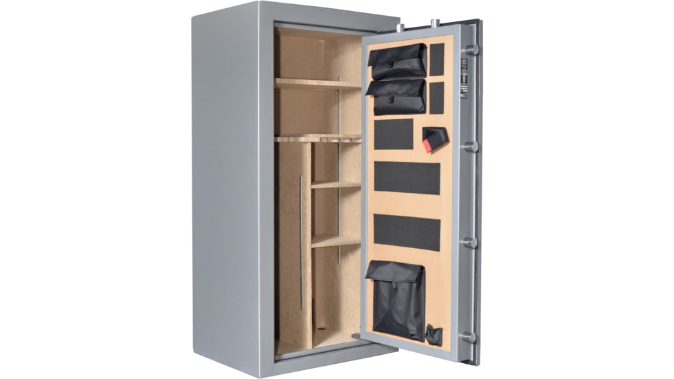 Cannon Safe Series 23 Fireproof 24 Gun Safe, 60x30x24in - Hammertone, Gray/Chrome CA23-H2FDC-13