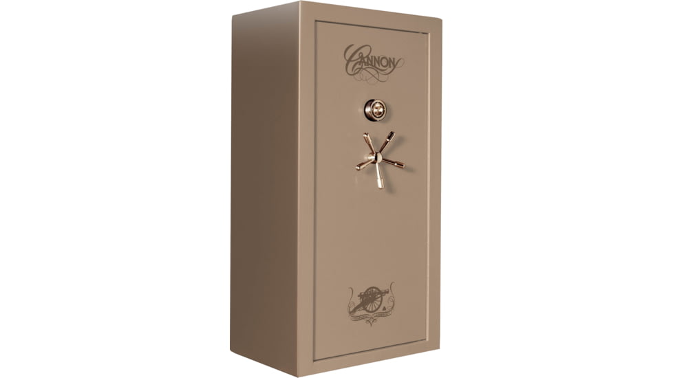 Cannon Safe Series 23 Fireproof 24 Gun Safe, 60x30x24in - Hammertone Beige/Brass CA23-H3FDB-13