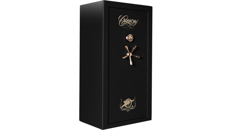 Cannon Safe Series 23 Fireproof 24 Gun Safe, 60x30x24in - Hammertone Black/Brass CA23-H1FDB-13