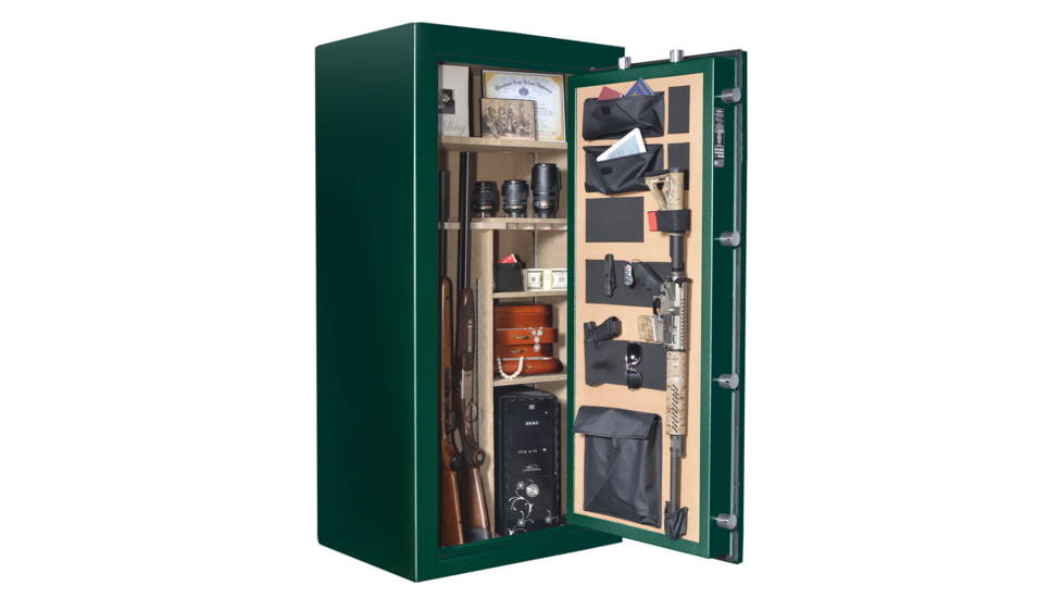Cannon Safe Series 23 Fireproof Gun Safe, 60x30x24in - Hammertone, Green CA23-H4FDC-13