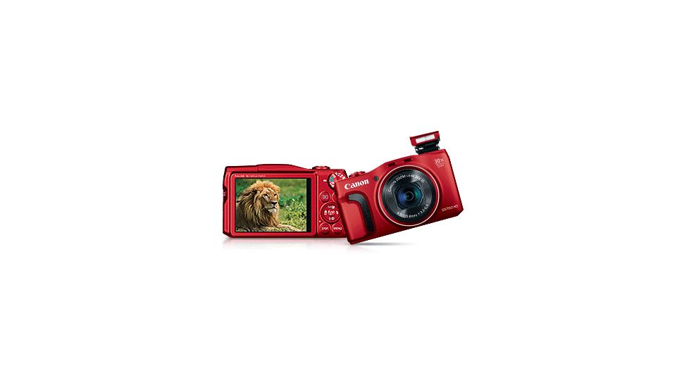 Canon 16.1 MP PowerShot SX700 HS Compact Digital Camera, Red 9339B001