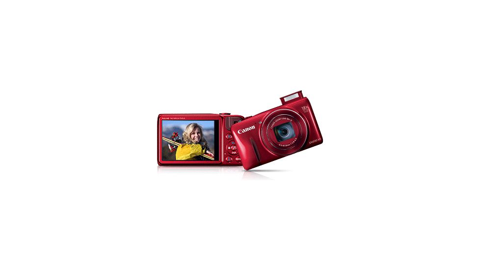 Canon 16MP PowerShot SX600 HS Advanced Digital Camera, Red 9342B001
