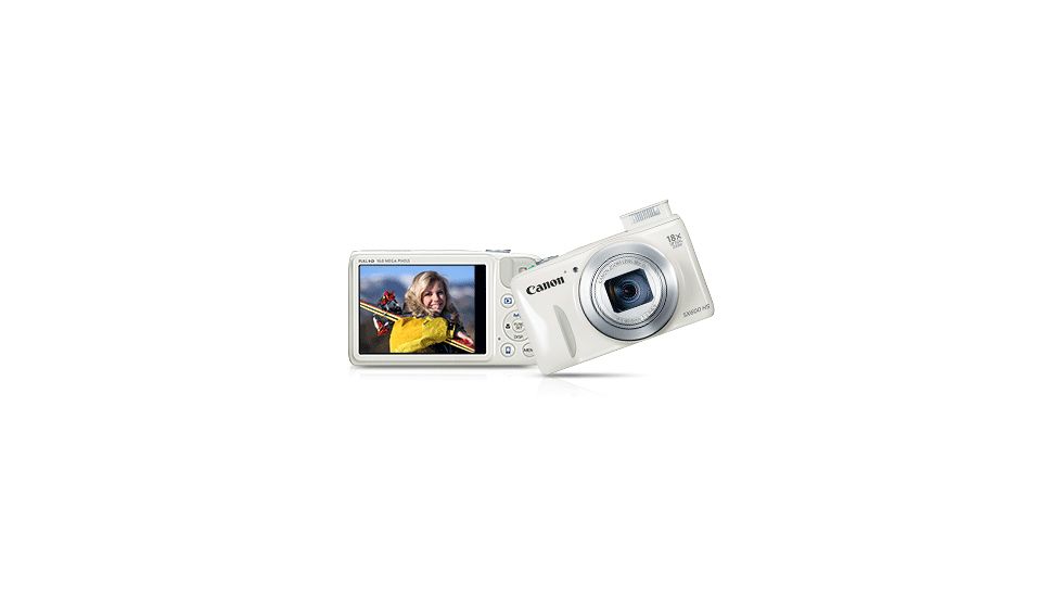 Canon 16MP PowerShot SX600 HS Advanced Digital Camera, White 9341B001
