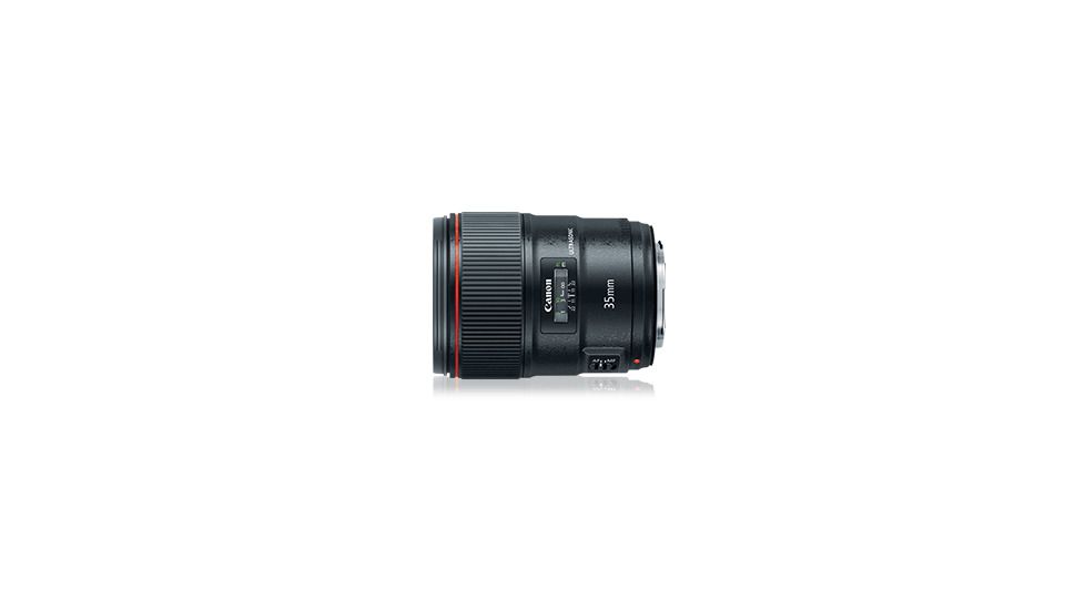 EF 35mm f/1.4L II USM Wide Angle Camera Lens, Black