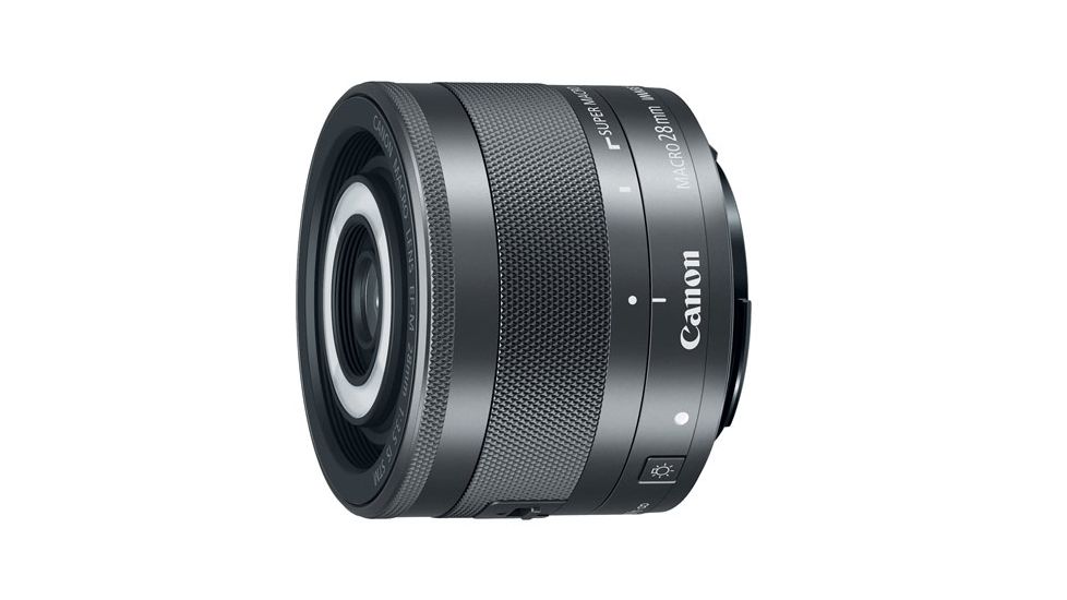 Canon EF-M 28mm f/3.5 Macro IS STM Camera Lens, Black 1362C002