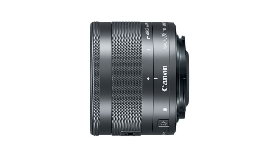 Canon EF-M 28mm f/3.5 Macro IS STM Camera Lens, Black 1362C002