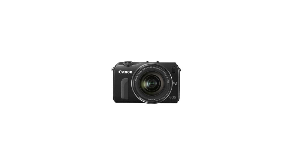 Canon EOS M 18MP Digital Camera with EF-M 18-55mm f/3.5-5.6 STM Lens and Flash Kit 6609B074