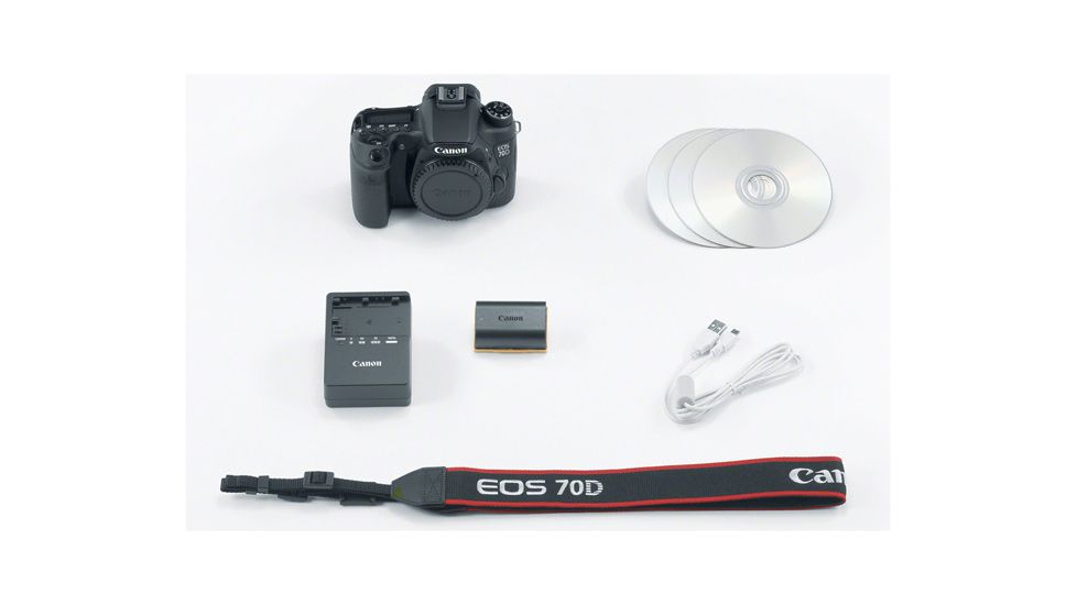 Canon EOS 70D 20Mega Pixel Digital SLR Camera w/ 3in Touch Screen Clear View LCD Monitor - Body Only 8469B002