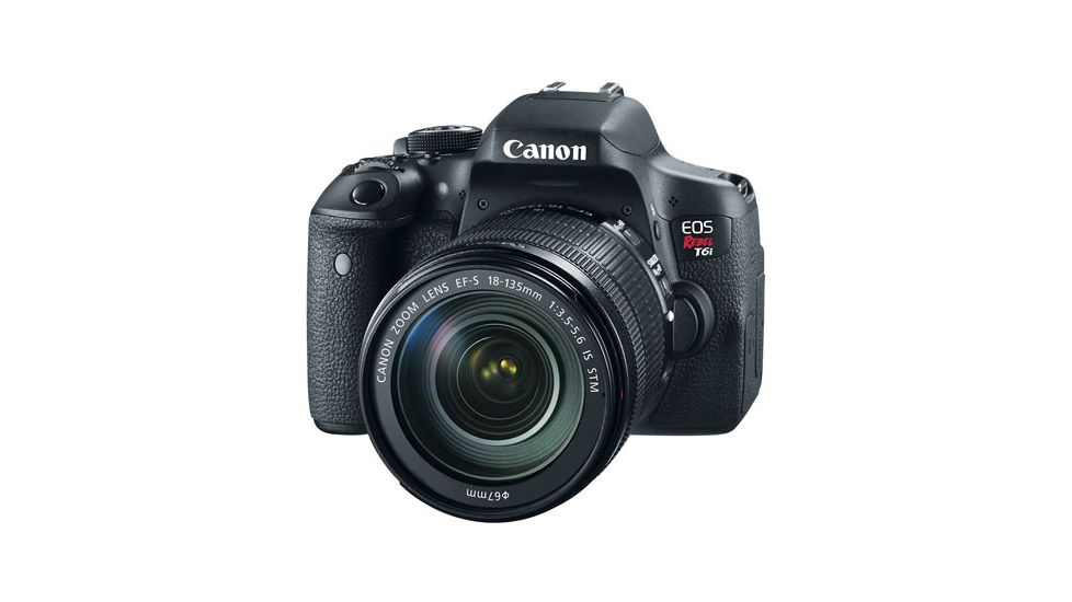 Canon EOS Rebel T6i Camera Kit with EF-S 18in 135mm IS STM Lenses KIT, Black 0591C005