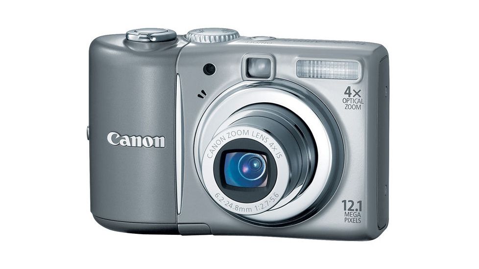 Canon PowerShot A1100 IS 12.1-megapixel Digital Camera Kit Gray 3444B001