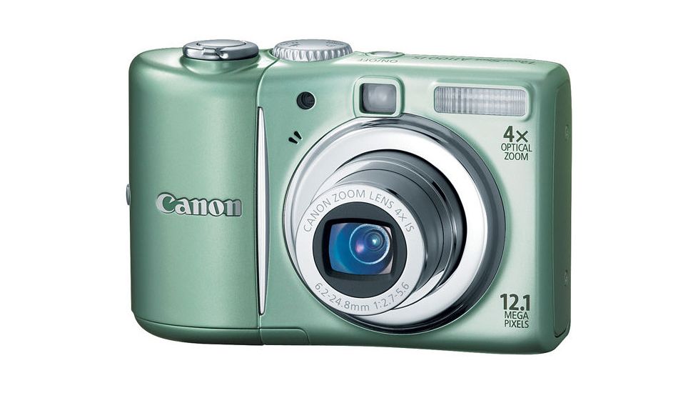 Canon PowerShot A1100 IS 12.1-megapixel Digital Camera Kit Green 3446B001
