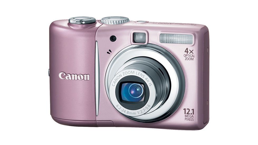 Canon PowerShot A1100 IS 12.1-megapixel Digital Camera Kit Pink 3447B001