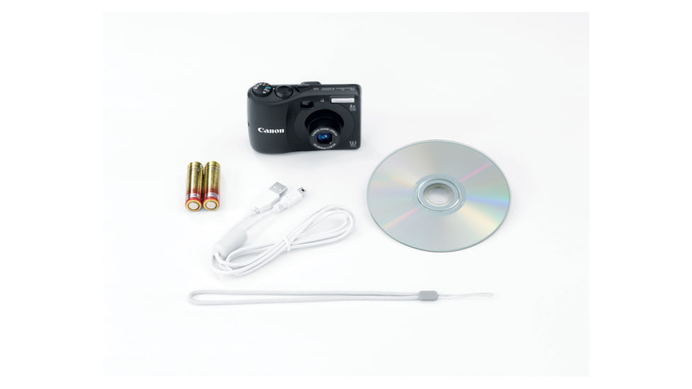 Canon PowerShot A1200 12.1 MP Digital Camera, Black Included Accessories