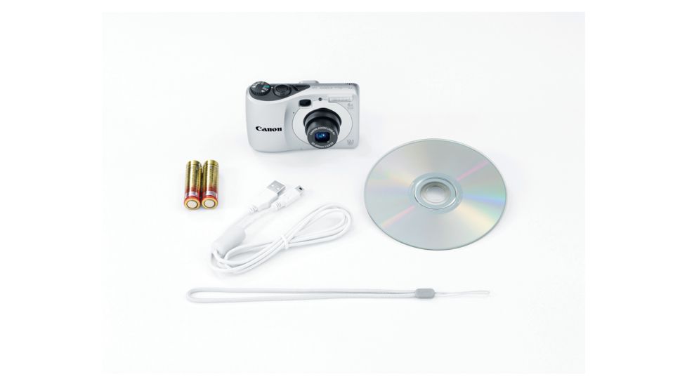 Canon PowerShot A1200 12.1 MP Digital Camera, Silver Included Accessories
