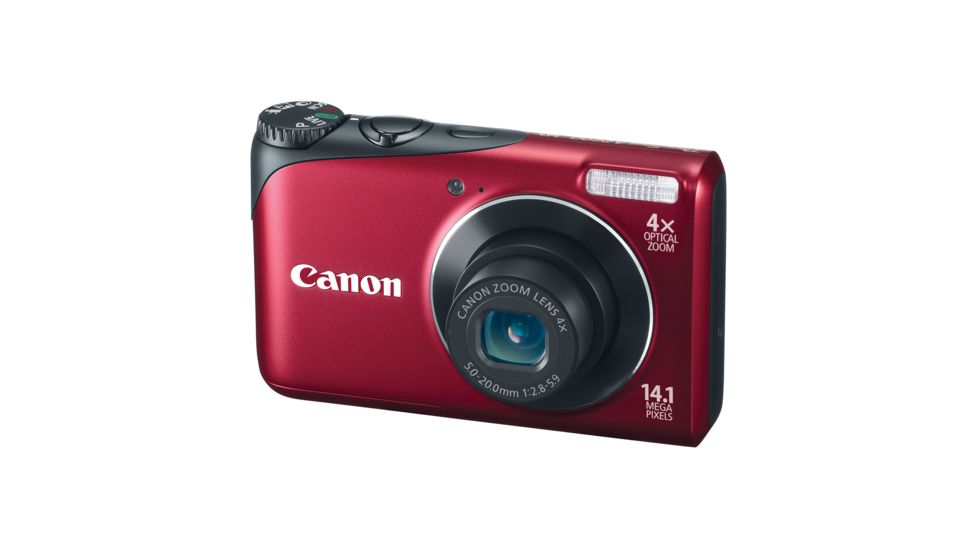 Canon PowerShot A2200 14.1 MP Digital Camera, Red 4944B001