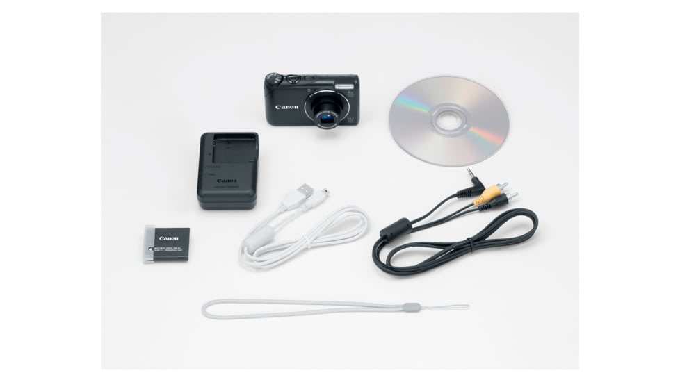Canon PowerShot A2200 14.1 MP Digital Camera, Black Included Accessories