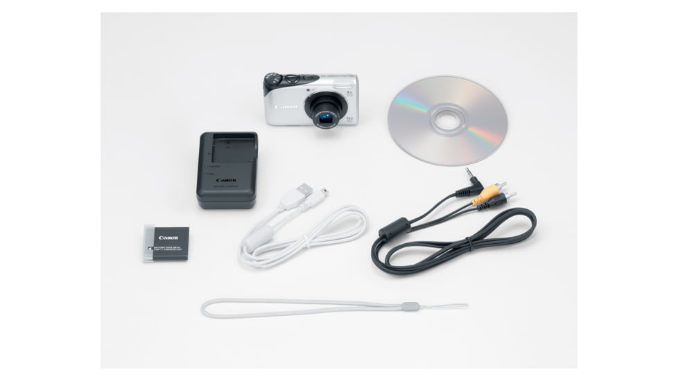 Canon PowerShot A2200 14.1 MP Digital Camera, Silver Included Accessories
