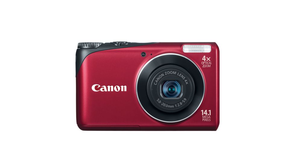 Canon PowerShot A2200 14.1 MP Digital Camera, Red