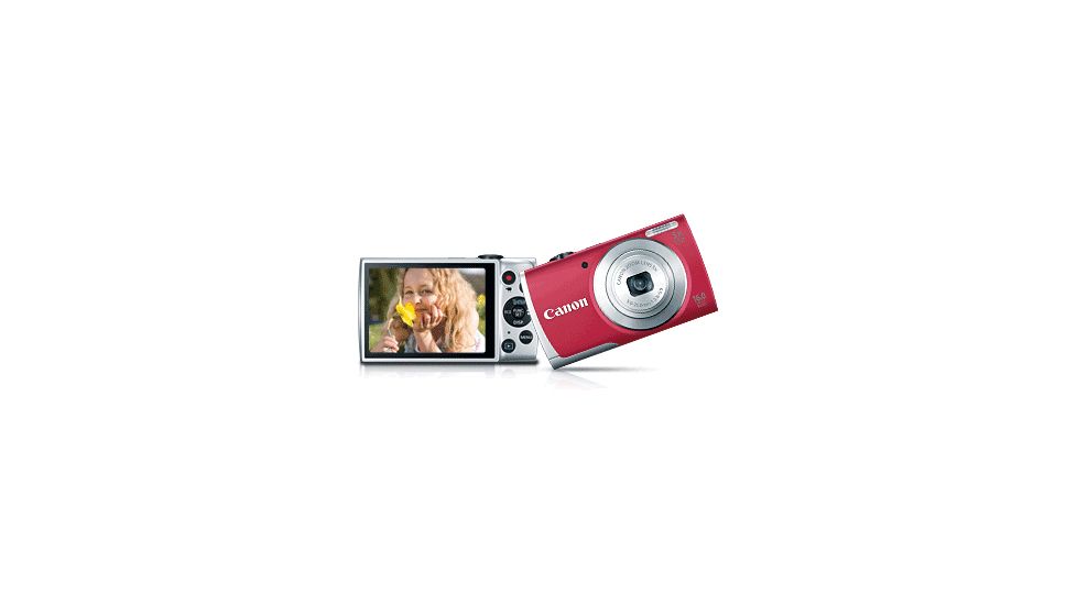 Canon PowerShot A2600 Compact Digital Camera, Red 8159B001
