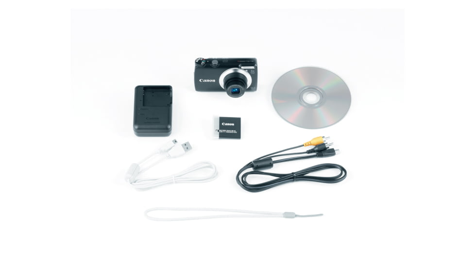 Canon PowerShot A3300 IS 16 MP Digital Camera, Black Included Accessories