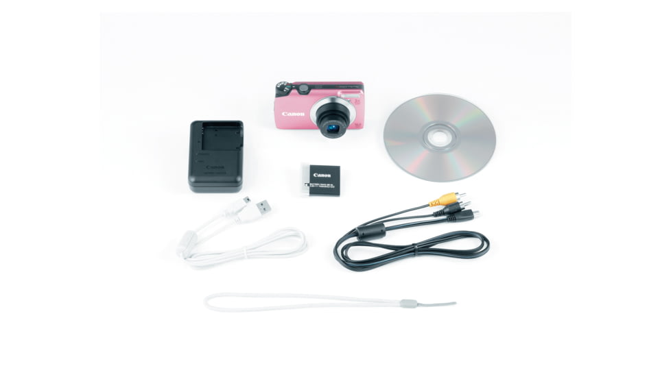 Canon PowerShot A3300 IS 16 MP Digital Camera, Pink Included Accessories