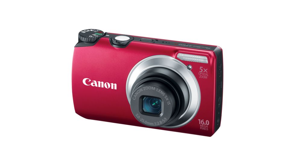 Canon PowerShot A3300 IS 16 MP Digital Camera, Red 5038B001