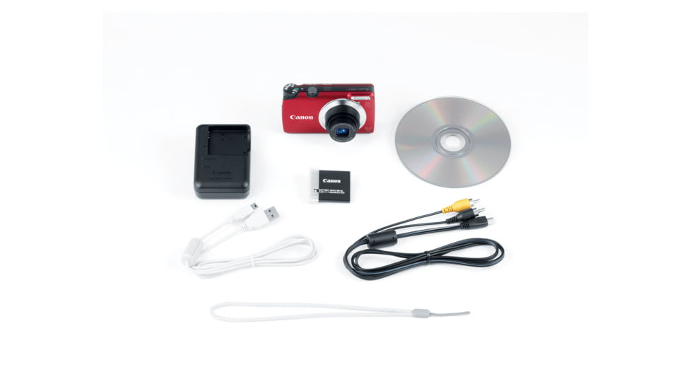Canon PowerShot A3300 IS 16 MP Digital Camera, Red Included Accessories