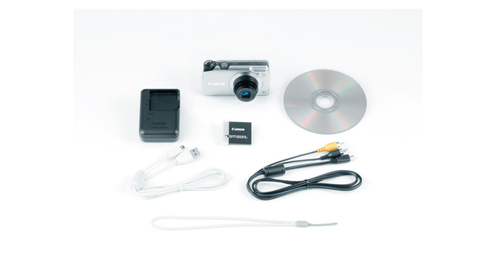 Canon PowerShot A3300 IS 16 MP Digital Camera, Silver Included Accessories