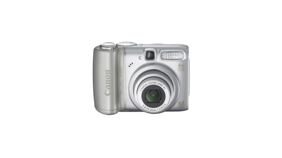 Canon Powershot A580 Digital Camera - 8MP, 4x Optical Zoom, Optical Image Stabilizer, Face Detection