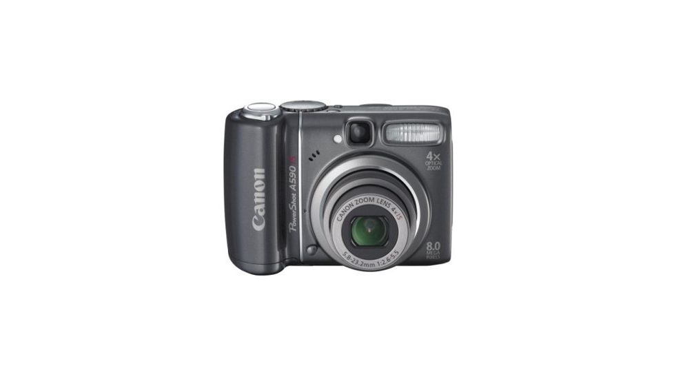 Canon Powershot A590 IS Digital Camera - 8MP, 4x Optical Zoom, Optical Image Stabilizer, Face Detection
