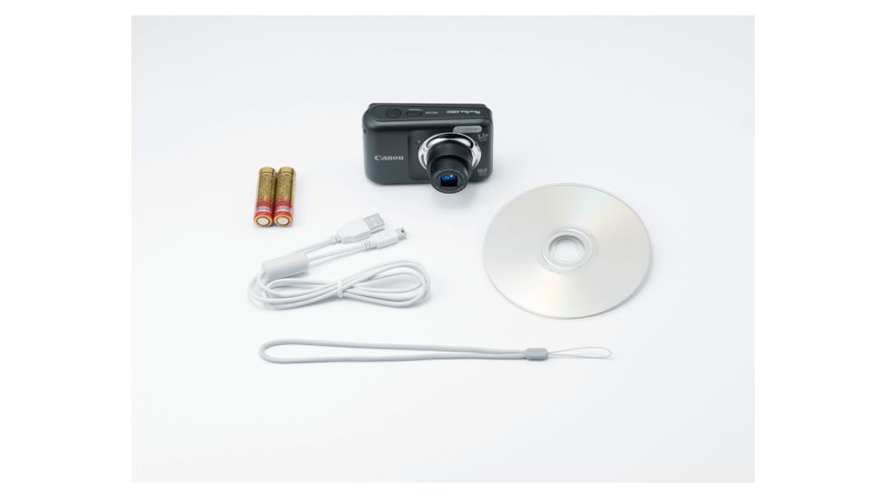 Canon PowerShot A800 10 MP Digital Camera, Black Included Accessories