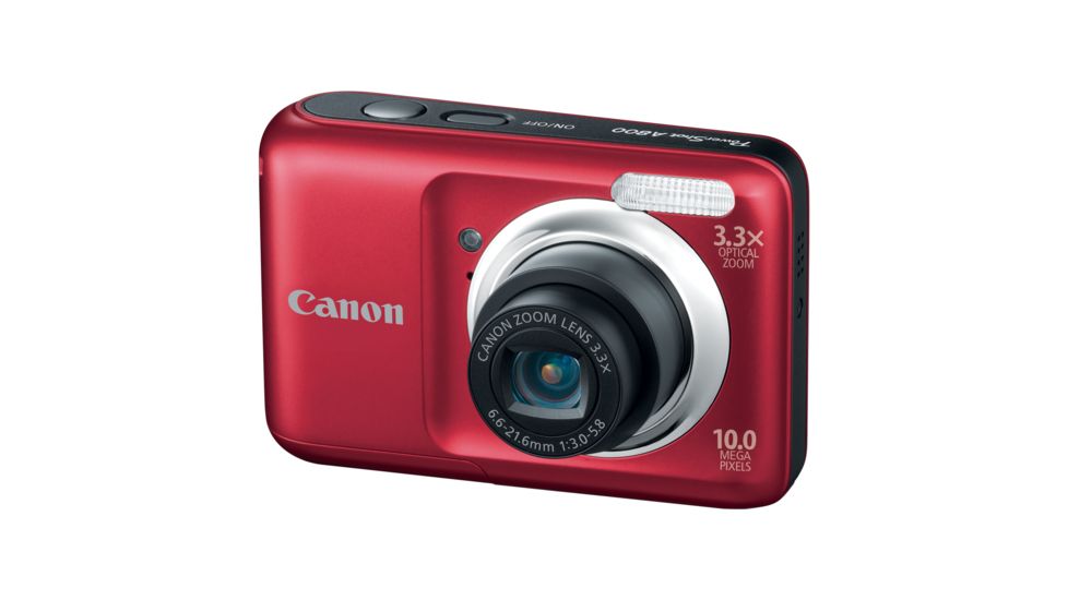 Canon PowerShot A800 10 MP Digital Camera, Red 5028B001