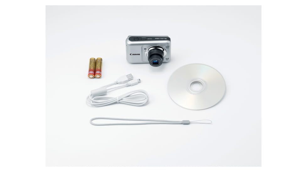 Canon PowerShot A800 10 MP Digital Camera, Silver Included Accessories