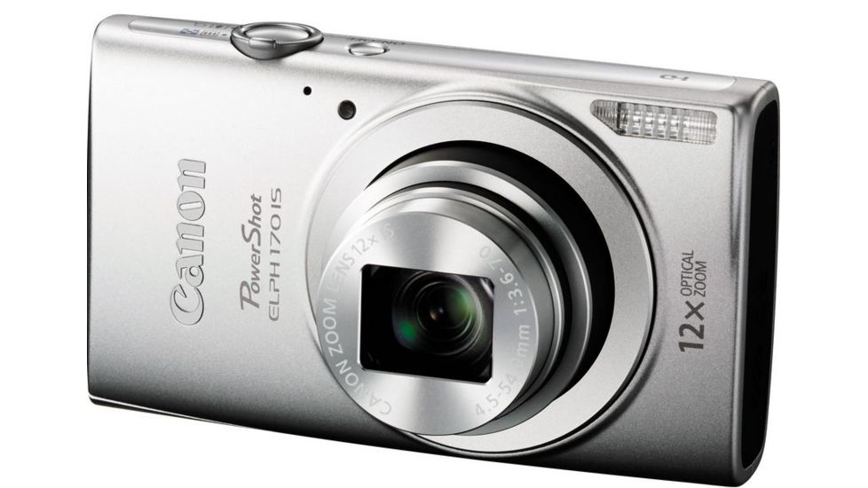 Canon PowerShot ELPH 170 IS Camera with 20.0 Megapixel sensor and DIGIC 4+ Image Processor, Silver 0127C001