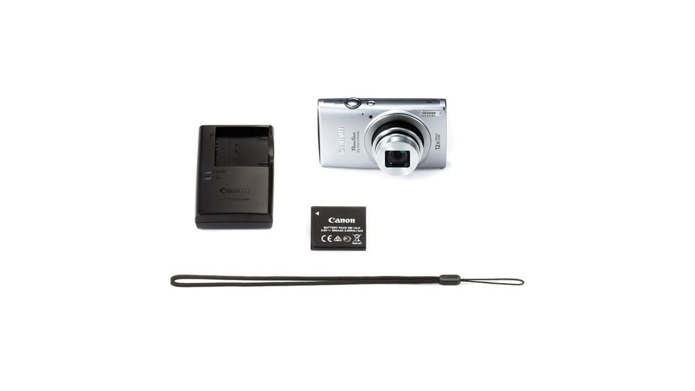 Canon PowerShot ELPH 170 IS Camera with 20.0 Megapixel sensor and DIGIC 4+ Image Processor, Silver 0127C001