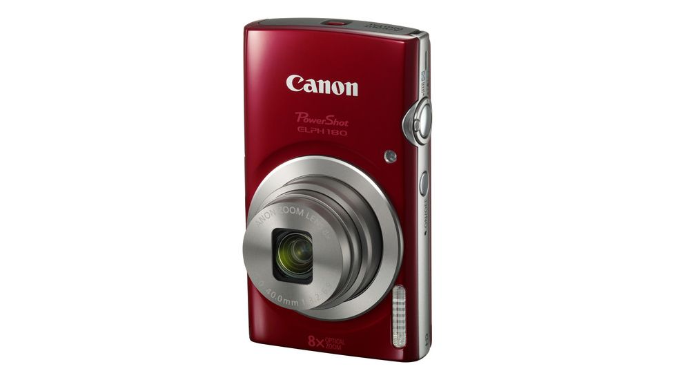 Canon PowerShot ELPH 180 20MP Digital Camera Kit, Red 1096C001