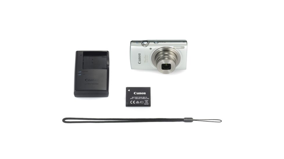 Canon PowerShot ELPH 180 20MP Digital Camera Kit, Silver 1093C001
