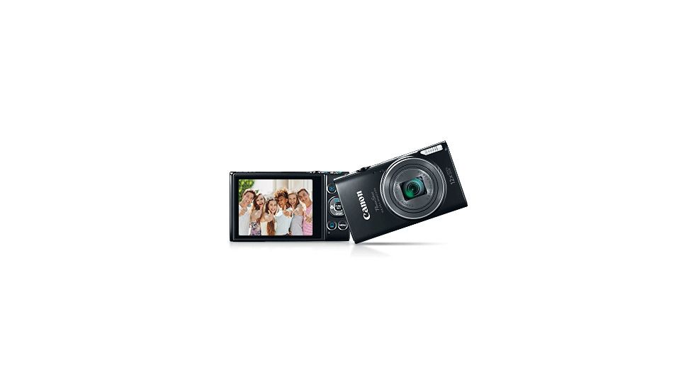 Canon PowerShot ELPH 350 HS Camera with 20.2 Megapixel High-Sensitivity CMOS sensor plus DIGIC 4+ Image Processor, Black 0154C001