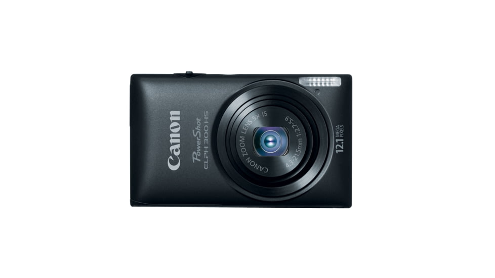 Canon PowerShot ELPH 300 HS 12.1 MP Digital Camera, Black