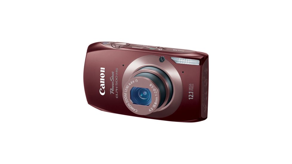 Canon PowerShot ELPH 500 HS 12.1 MP Digital Camera, Brown 5130B001