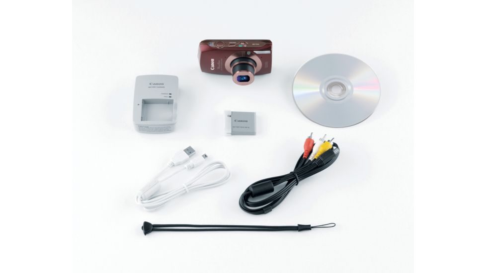 Canon PowerShot ELPH 500 HS 12.1 MP Digital Camera, Brown Included Accessories