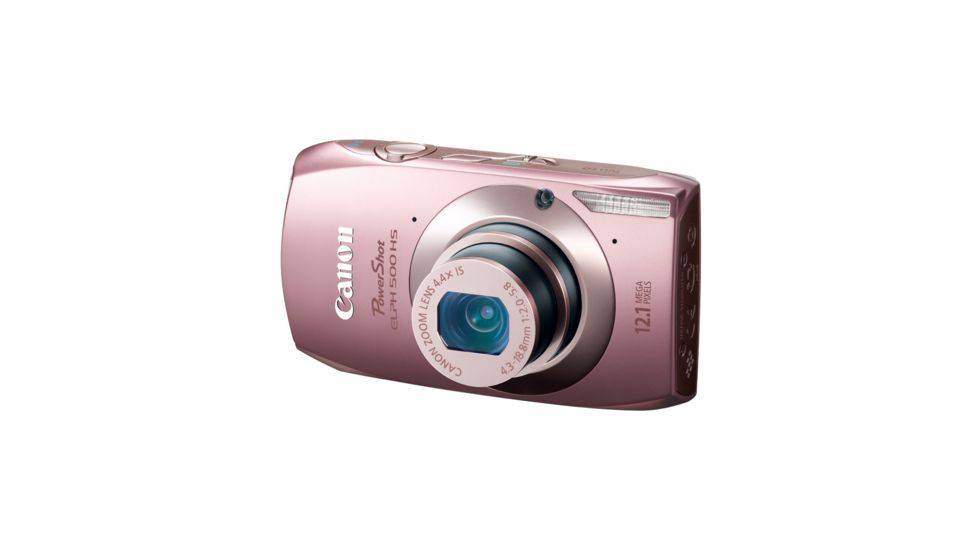 Canon PowerShot ELPH 500 HS 12.1 MP Digital Camera, Pink 5131B001