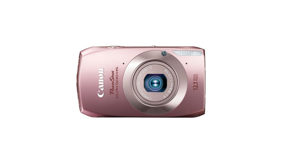 Canon PowerShot ELPH 500 HS 12.1 MP Digital Camera, Pink