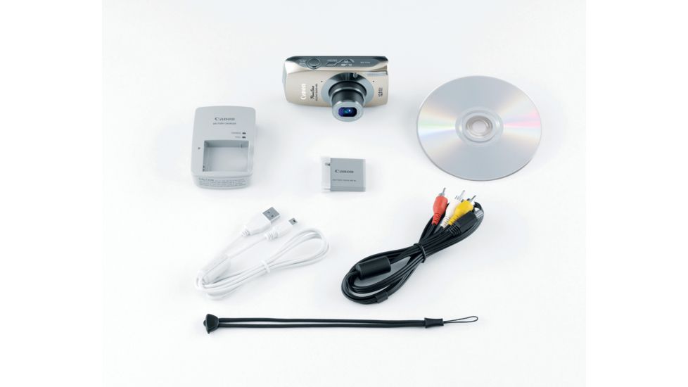 Canon PowerShot ELPH 500 HS 12.1 MP Digital Camera, Silver Included Accessories