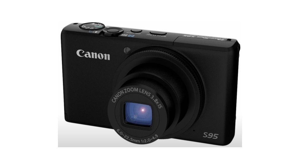 Canon PowerShot S95 Digital Camera - flash retracted