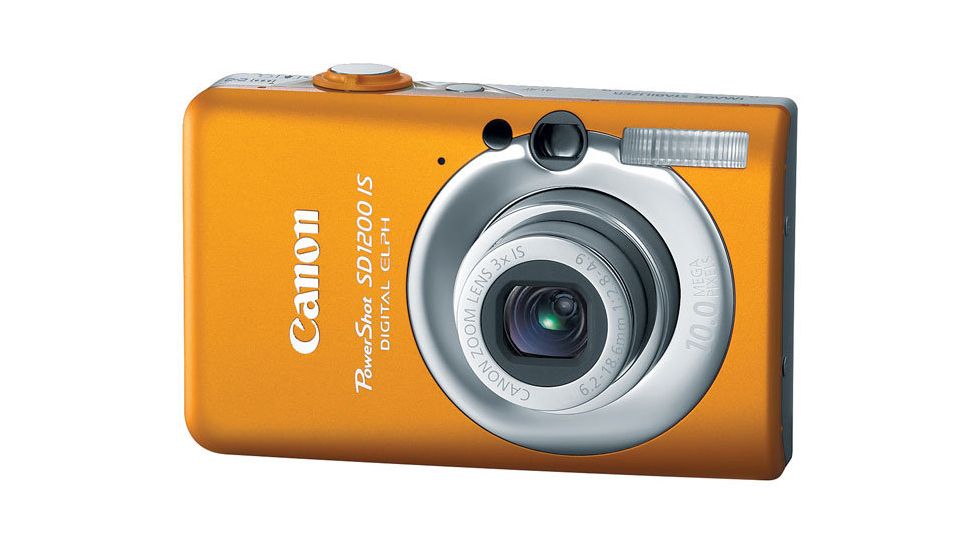 Canon PowerShot SD1200 IS 10.0 Megapixel Digital Camera Kit Orange 3451B001