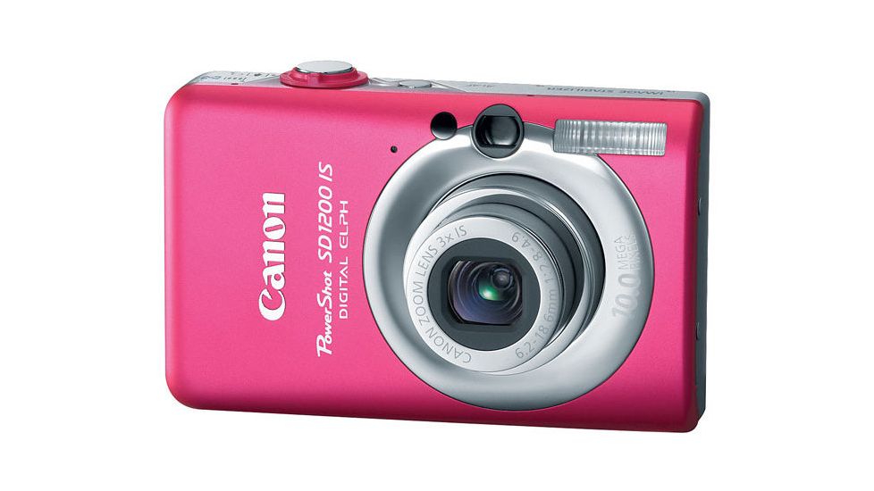 Canon PowerShot SD1200 IS 10.0 Megapixel Digital Camera Kit Pink 3450B001