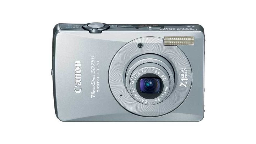 Canon PowerShot SD750 Digital ELPH Camera - 7.1MP, 3x Optical Zoom, 3.0'' LCD, Silver 2239B001