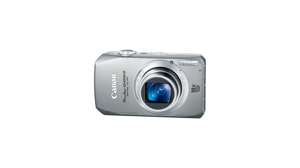 Canon PowerShot SD4500 IS Digital ELPH 10 MP Digital Camera, Silver 4346B001